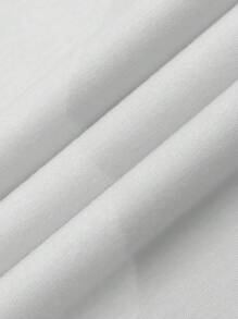 Manfinity Sporsity Plus Size Men Letter & Number Graphic T-Shirt And Shorts Set