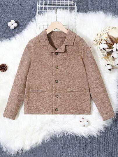 休闲时尚翻领开衫，适合青少年男孩，适合春季、夏季、秋季、学校季节、街头风格、家居、郊游、派对、学校、购物