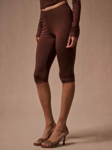 MUSERA Slinky Capri Leggings Y2k 90's Spring Summer Ibiza, Holiday, Club