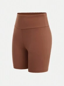 SHEIN 2pcs/Set Teen Girls' Matched Sports Crew Neck Long Sleeve Top And Shorts Co-Ord Sportswear