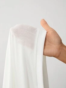 TRNVIE 1pc Women's Vintage Sporty Colorblock Raglan Shoulder Letter Print Oversized T-Shirt, Retro College Style For Autumn/Winter