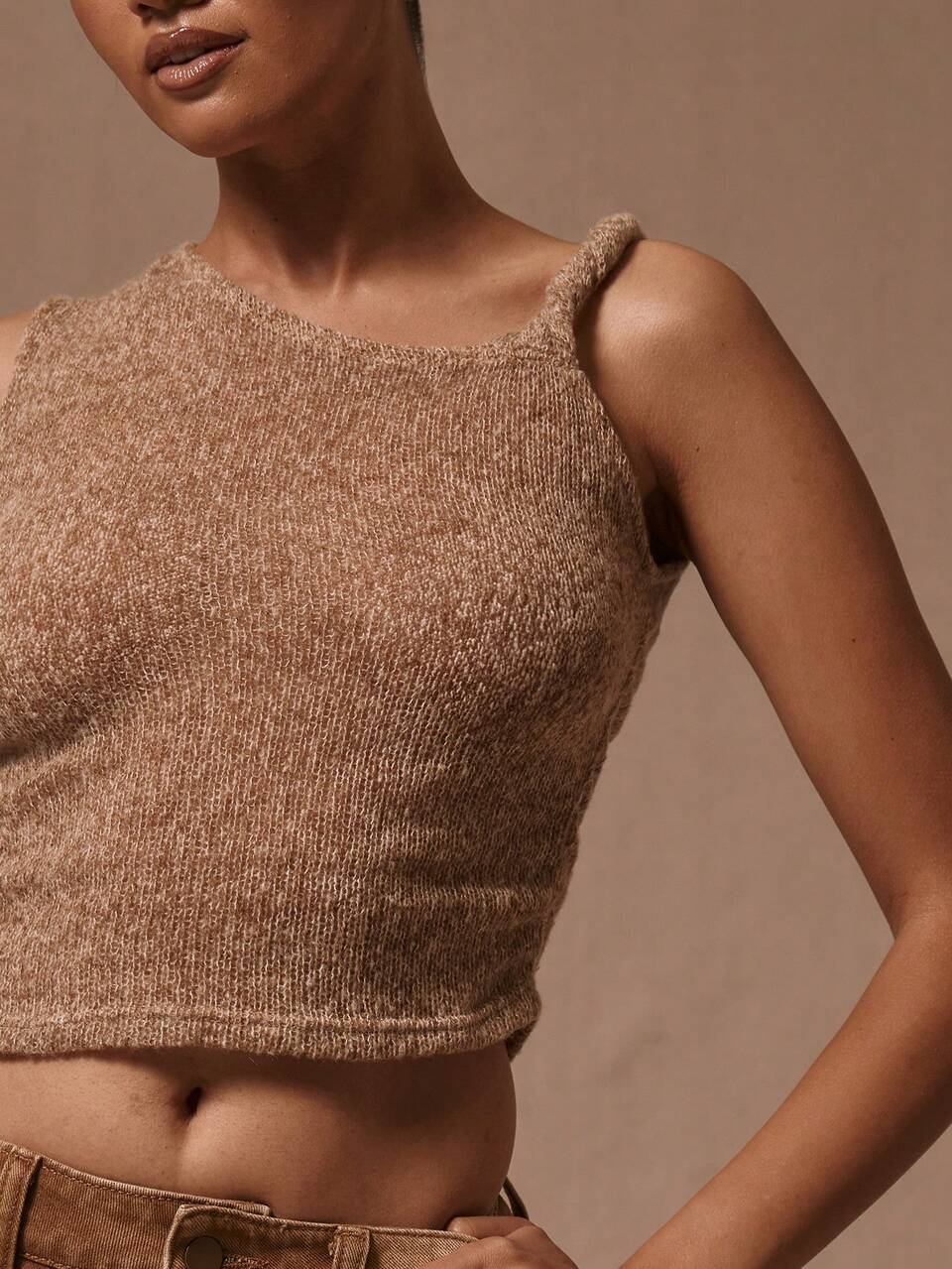 Asymmetrical Shoulder Crop Top Going Out TopsVacation Ibiza Boho Fall Autumn Party Spring Summer Holiday
