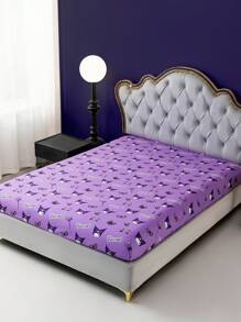 HELLO KITTY AND FRIENDS | SHEIN Purple Printed Full Fitted Sheet