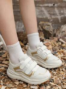 1 Pair White Patchwork Spring Fashion Children Sports Casual Shoes