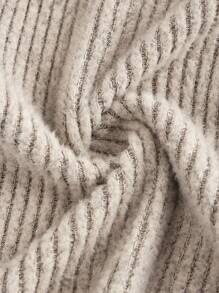 Tween Girls' Casual Twist Design Long Sleeve Midi Dress - Grey - View 8