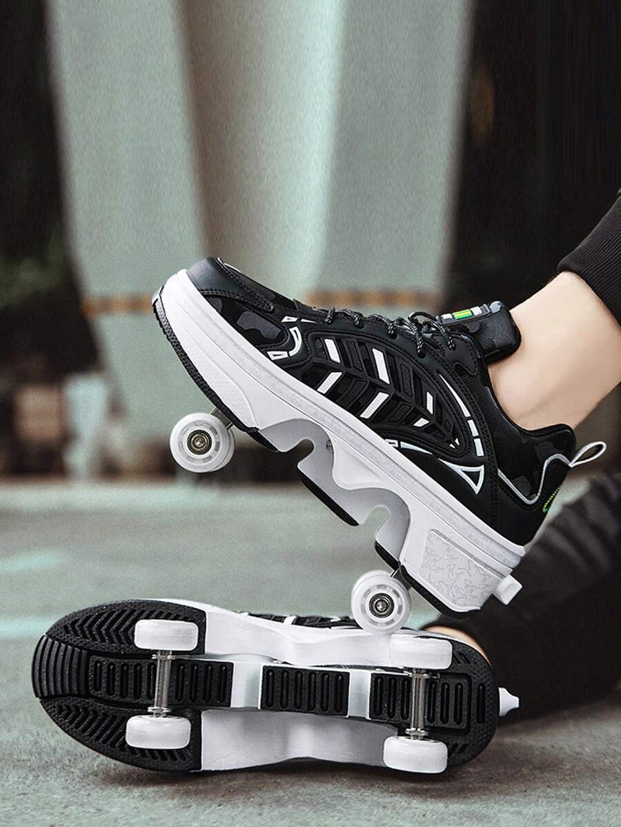 Kids & Teenagers Girls 4Wheel Transformable Roller Skates, 615 Years