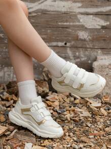 1 Pair White Patchwork Spring Fashion Children Sports Casual Shoes