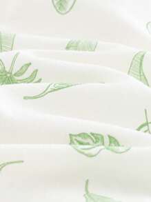 Cozy Pixies 新生婴儿男孩/女孩彩色米色对比花卉印花柔软透气针织拉链连脚连体衣，舒适休闲家居服，适合春夏秋冬 - 彩色 - 查看 3