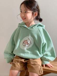 DAZY Young Girl' Hooded Knit Sweatshirt, Autumn
