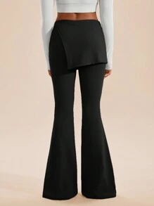 VARSITIE 吸湿排汗速干亲肤女士运动裤 - 黑色 - 查看 2