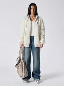 LYSMO Capa con capucha de moda minimalista de Ramadán, desgaste diario para invierno - Beis - Ver 4