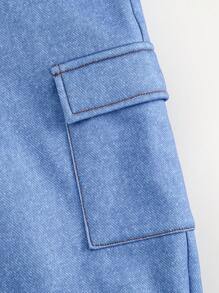 Cozy Pixies Young Girl Colorblock Tape Front Pocket Sleeveless Jumpsuit