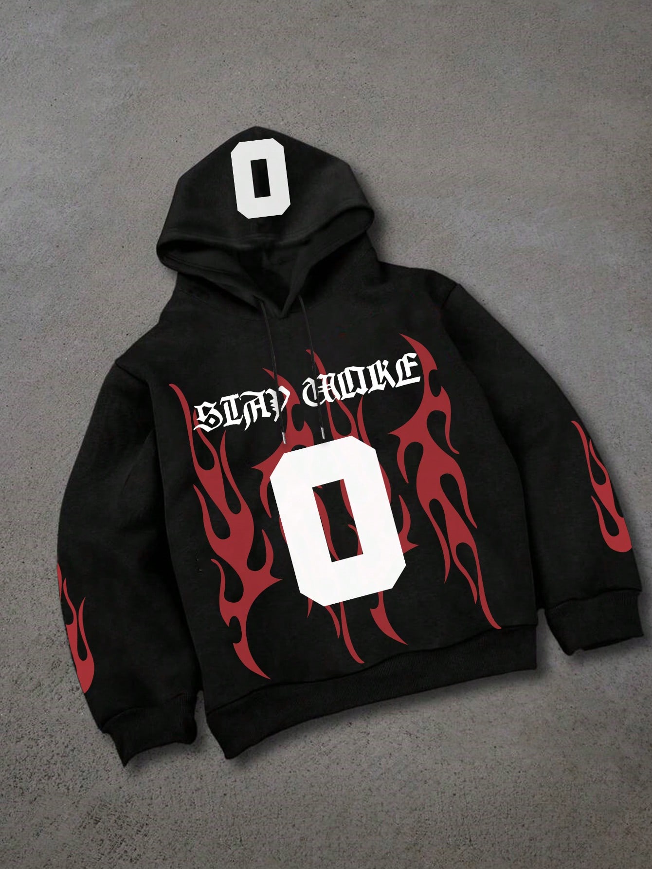 Manfinity Dauomo Men's Letter Print Casual Pullover Hoodie, Daily Wear