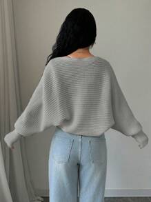 SHEIN Unity Women Plain Minimalist Short Cardigan, Casual Daily Wear,Long Sleeve Tops Fall Winter Cloth For Women - Grey - View 2