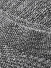 DAZY 2 pièces/set Pull à manches longues col asymétrique et jupe mi-longue en tricot pour femmes, tenue décontractée, automne