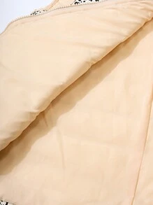 SHEIN Essnce 女士纯色拼接无袖简约羽绒服，休闲日常穿着 - 彩色 - 查看 10