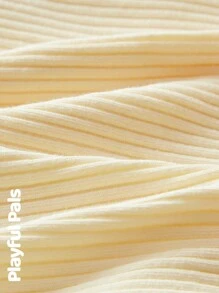 SHEIN 4 sztuki, bez względu na płeć, odpowiednie dla młodych dziewcząt i chłopców, słodkie/vintage/codzienne/odzież domowa/odzież wierzchnia, nadruk z napisem, długi rękaw, okrągły dekolt, T-shirt i spodnie, 2 sztuki, zestaw, uniwersalny na wiosnę/jesień/zimę, na każdy mecz