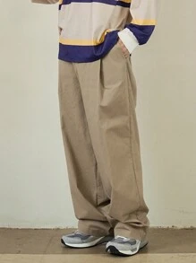 DAZY 男士纯色口袋宽松休闲裤，日常穿着