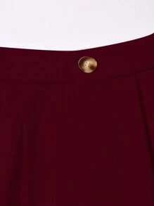 Franclia 杏色女士套装翻领长袖新年衣服秋季女装 - 紅色 - 查看 5