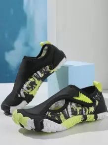 Unisex Children Water Shoes, Casual Beach Sandals, Non-Slip Swimming Shoes, Quick Dry - Black - View 3