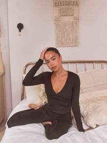 Musera Sport Women V Neck Sports Tees,Padel, Tennis, Pickleball Gym Fitness - Black - View 4