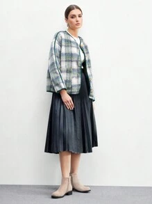 CUCCOO BIZCHIC Botas cortas versátiles de moda para mujeres - Albaricoque - Ver 10