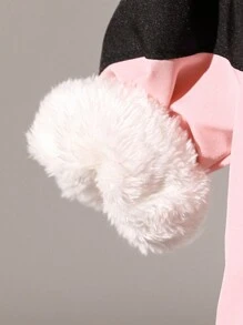 Baby Girls Thermal Lined Jacket, New Style For Autumn/Winter - Pink - View 3