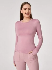 TaskEZ V-Neck Long Sleeve Knitted High Elastic Women's Uniform Scrub Top, Two Colors, Health Check Surgical Uniforms Top Women's Solid Colors Pet Grooming Work Uniforms Top Nutritionist Work Short Sleeve Lab Work Women's Scrub Tops, Multi-Pocket Functional Work Top - Multicolor - View 3