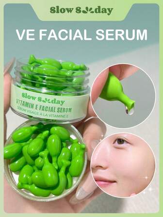 Sérum visage à la vitamine E, Soin de la peau, Hydrate et illumine, Halloween, Thanksgiving, Noël, Nouvel An, Cadeaux de Noël, Cadeau de remerciement, Convient pour l'automne et l'hiver, Soins d'automne