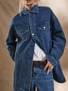 MUSERA Wide Leg Low Rise Jeans Spring 90's Y2k Streetwear Summer - Blue - View 5
