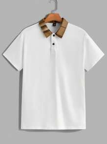 Manfinity Homme 2 Stück Herren Gestricktes Polohemd und Gewobene Shorts Set