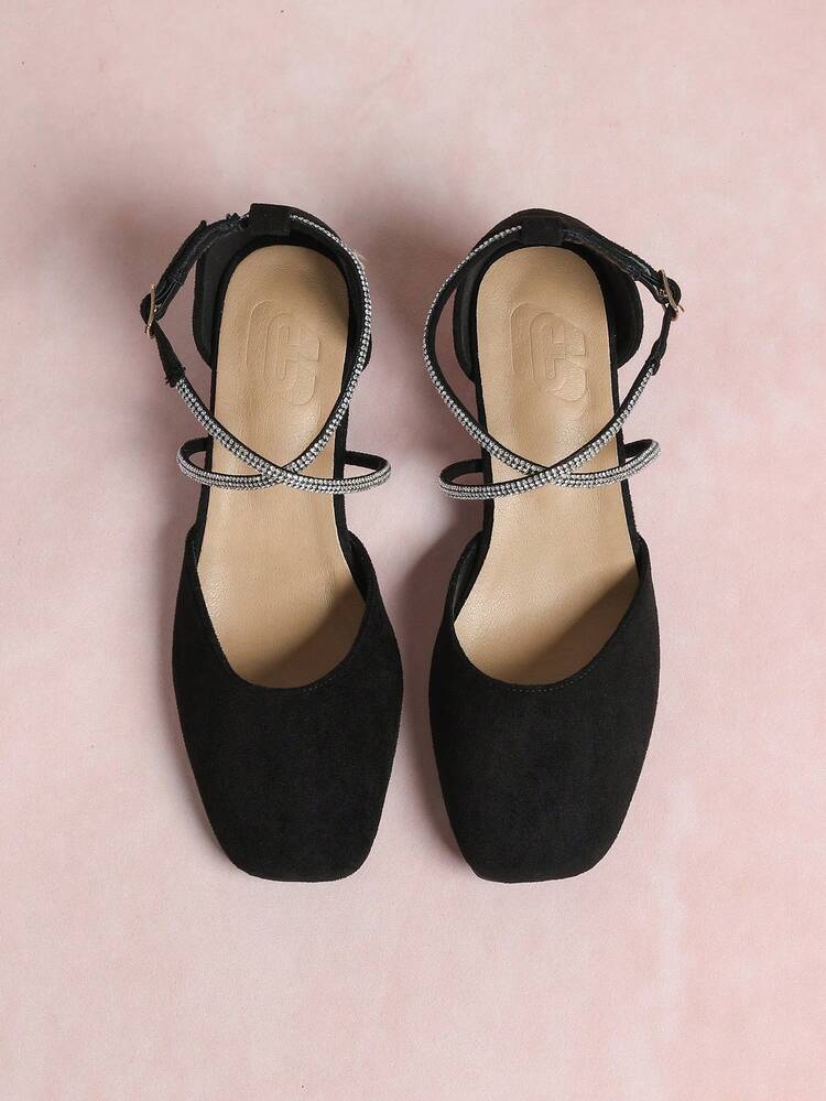 CUCCOO CURVES Wide Fit Women's Autumn New Arrivals Simple Style Plus Wide Width Chunky Heel Outdoor High Heels