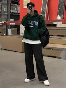 DAZY Men's Plain Straight Leg Relaxed Fit Jeans For Autumn - Black - View 4