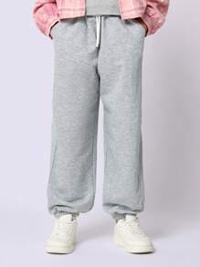 SUMWON Tween Girls Rib Tank Top, Jogger And Pink Check Shirt With Chicago Graphic Print 3 Piece Set