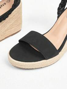 Styleloop Women's Thick Bottom Sandals, Suitable For Spring/Summer Beach Dresses And Vacation - Black - View 3