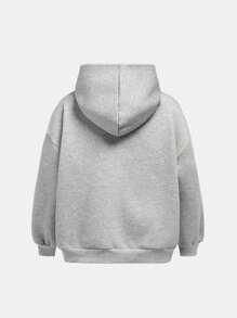 SHEIN Girlism Set de hanorac și pantaloni cu picioare largi pentru fete Tween