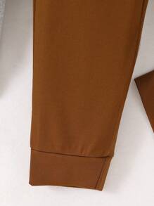 SHEIN 3pcs Young Boy Solid Color Waist Tie Drawstring Loose Fit Casual Sweatpants - Multicolor - View 6