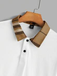 Manfinity Homme 2 Stück Herren Gestricktes Polohemd und Gewobene Shorts Set