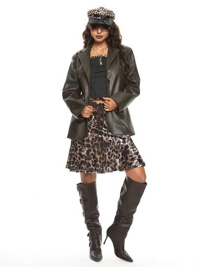 Blazer lavata e consumata per donna, casual per l'autunno