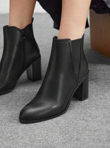 CUCCOO BIZCHIC Women's Fashionable Pointed Toe High Heel Daily Wear Short Boots For And Spring Shoes Spring Break Easter