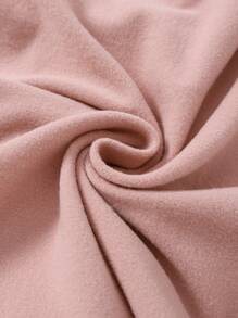 2pcs/Set Young Girl Thermal Base Layer Turtleneck Long Sleeve Top And Leggings, Black, Warm Underwear Plain Baby Girls Setspink Baby Girls Setsbaby Girl Set Winter - Pink - View 3