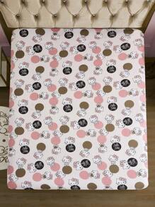 HELLO KITTY AND FRIENDS | SHEIN 全身可爱卡通印花床笠 - 彩色 - 查看 2