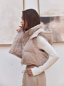 Musera Sport Cropped Puffer Vest, For Padel, Tennis, Pickleball