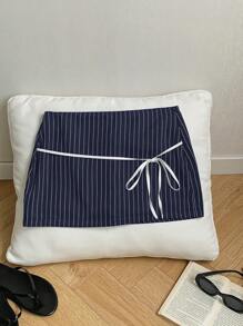 Comfortcana 秋季系腰短打底裤连裙 - 藏蓝色 - 查看 3