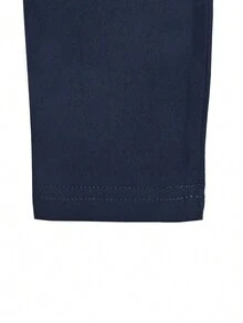 Autumn Sports Gradient Color Long Sleeve Top And Solid Color Long Pants Set - Navy Blue - View 4