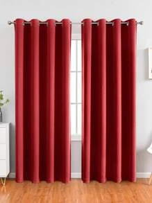 1 pieza Cortina opaca de unicolor de alta precisión, estilo minimalista moderno, adecuada para dormitorio, sala de estar, decoración de balcón