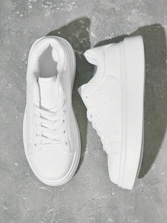 Beok Vielseitige Herren Freizeitschuhe mit Schnürung Einfarbig, leicht, bequem, atmungsaktiv, Patch-Design, Plateausohle, Campus-Sneaker für Halloween, Weihnachten, Studenten, Skateboarding, Herbst/Winter Freizeitschuhe