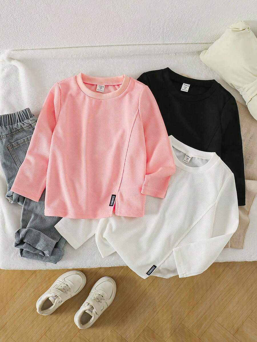 224Y Girls Long Sleeve TShirt, New Spring Autumn Fashion Korean Style