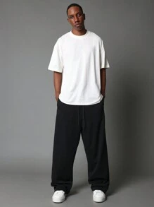SUMWON Regular Fit Short Sleeve Essential Tee - Beige - View 4