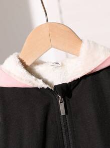 Baby Girls Thermal Lined Jacket, New Style For Autumn/Winter - Pink - View 4
